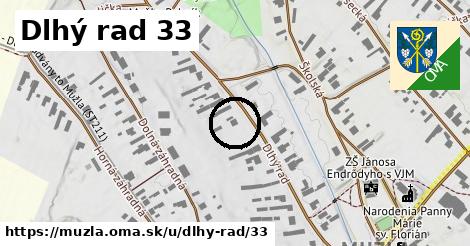 Dlhý rad 33, Mužla