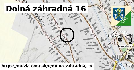 Dolná záhradná 16, Mužla