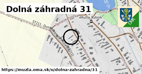 Dolná záhradná 31, Mužla