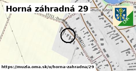 Horná záhradná 29, Mužla