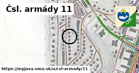 Čsl. armády 11, Myjava