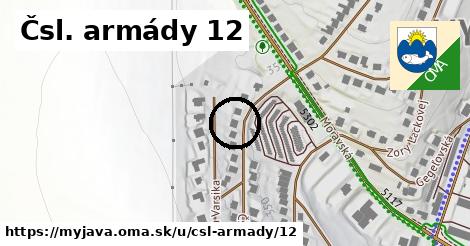 Čsl. armády 12, Myjava