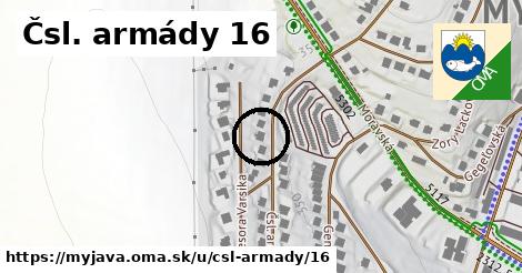 Čsl. armády 16, Myjava