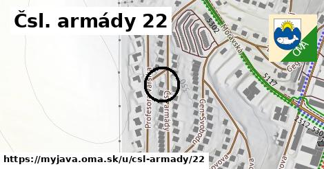 Čsl. armády 22, Myjava