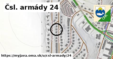 Čsl. armády 24, Myjava