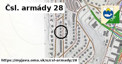 Čsl. armády 28, Myjava