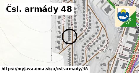 Čsl. armády 48, Myjava