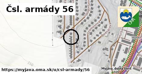 Čsl. armády 56, Myjava