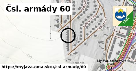 Čsl. armády 60, Myjava