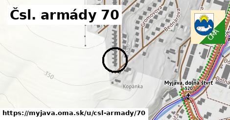 Čsl. armády 70, Myjava