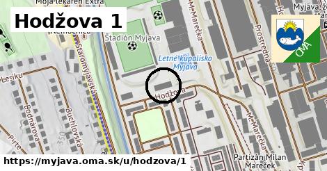 Hodžova 1, Myjava