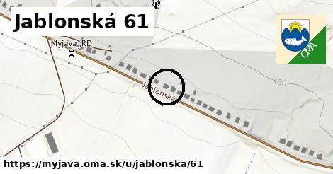 Jablonská 61, Myjava