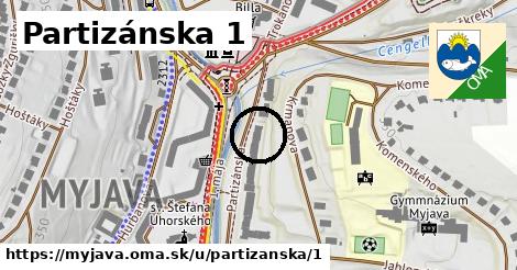 Partizánska 1, Myjava