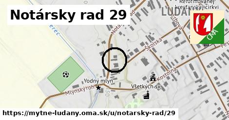 Notársky rad 29, Mýtne Ludany