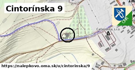 Cintorínska 9, Nálepkovo