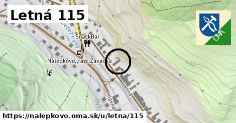 Letná 115, Nálepkovo