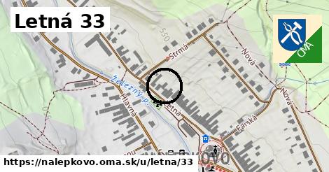 Letná 33, Nálepkovo