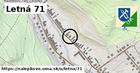 Letná 71, Nálepkovo