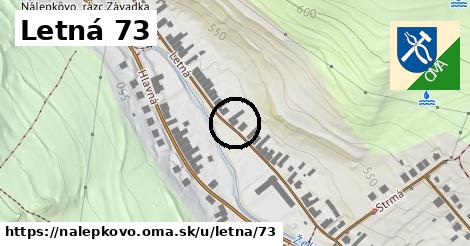 Letná 73, Nálepkovo