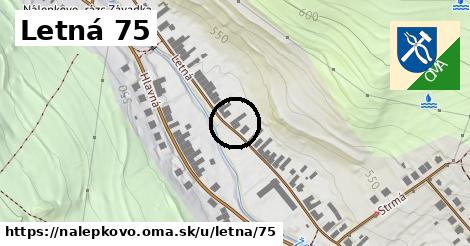 Letná 75, Nálepkovo