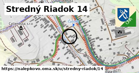 Stredný Riadok 14, Nálepkovo