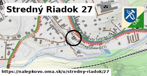 Stredný Riadok 27, Nálepkovo