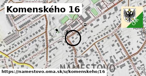 Komenského 16, Námestovo