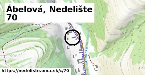 Ábelová, Nedelište <span class="supisne">70</span>