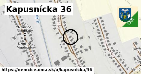 Kapusnícka 36, Nemčice