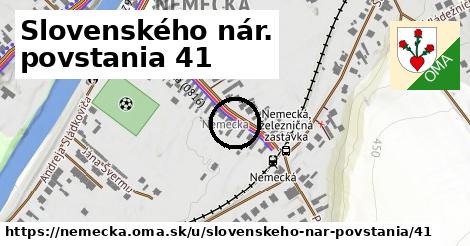 Slovenského nár. povstania 41, Nemecká