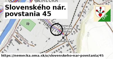 Slovenského nár. povstania 45, Nemecká