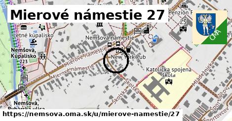 Mierové námestie 27, Nemšová