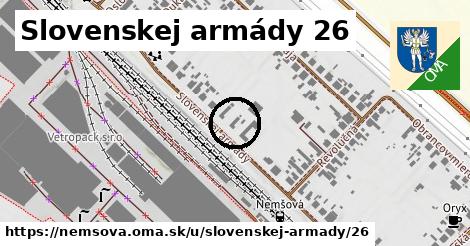 Slovenskej armády 26, Nemšová