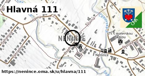 Hlavná 111, Nenince