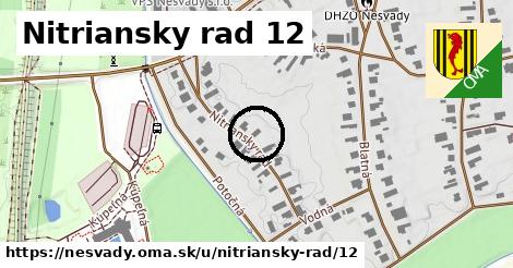 Nitriansky rad 12, Nesvady