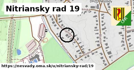 Nitriansky rad 19, Nesvady