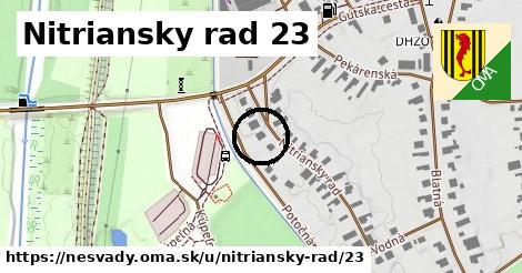 Nitriansky rad 23, Nesvady