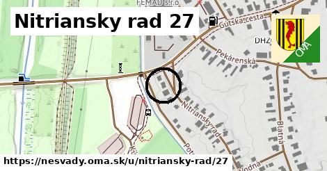 Nitriansky rad 27, Nesvady