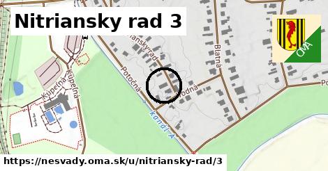 Nitriansky rad 3, Nesvady