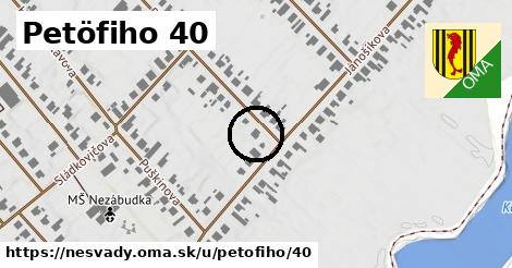 Petöfiho 40, Nesvady