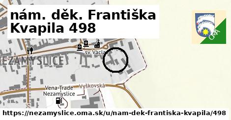 nám. děk. Františka Kvapila 498, Nezamyslice