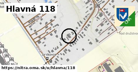 Hlavná 118, Nitra
