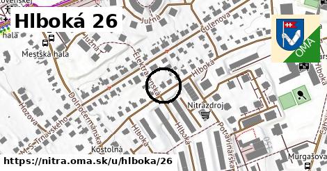 Hlboká 26, Nitra
