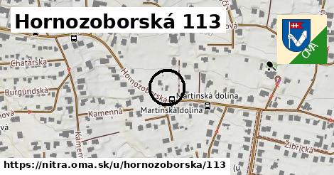 Hornozoborská 113, Nitra