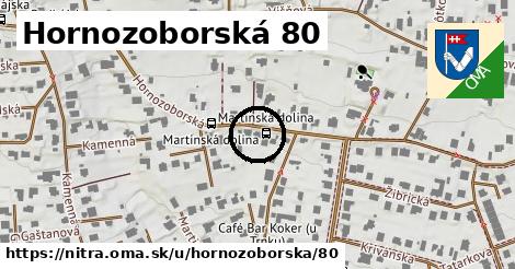 Hornozoborská 80, Nitra