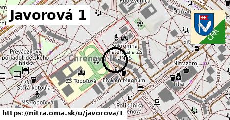 Javorová 1, Nitra