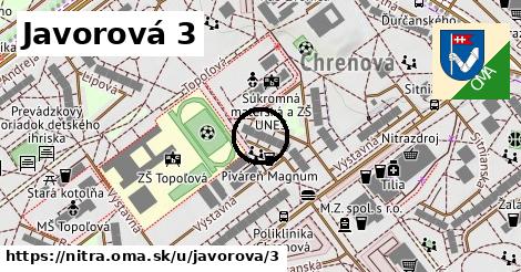 Javorová 3, Nitra