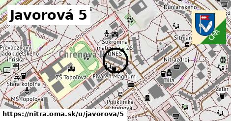 Javorová 5, Nitra