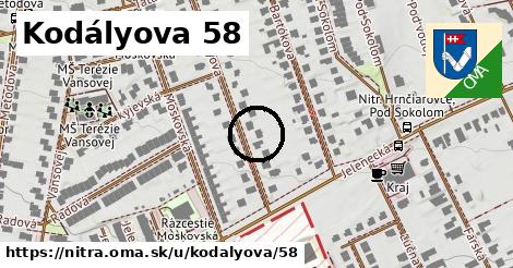 Kodályova 58, Nitra
