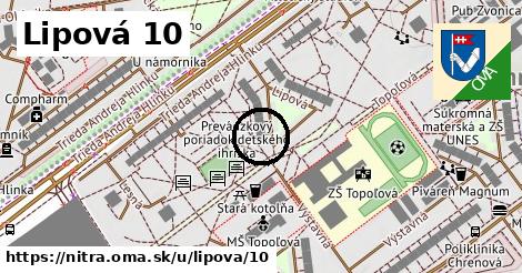 Lipová 10, Nitra